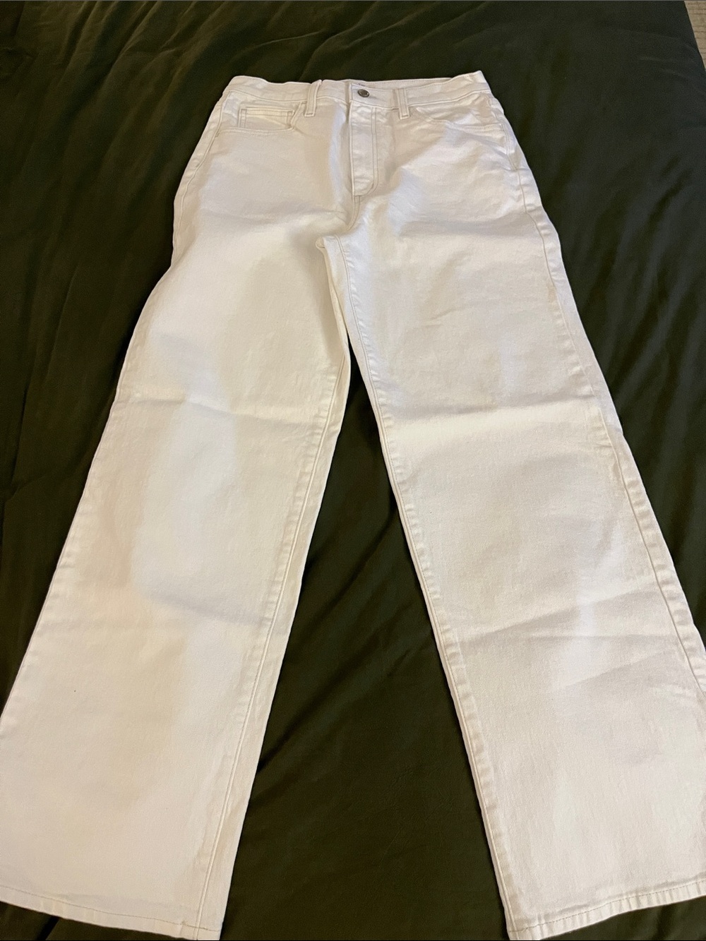 Universal Thread White High-Rise Wide Leg Jeans